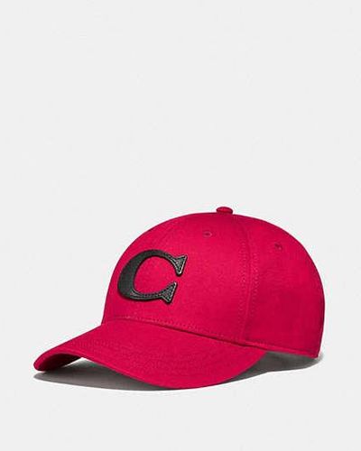 COACH Varsity C Cap - Pink