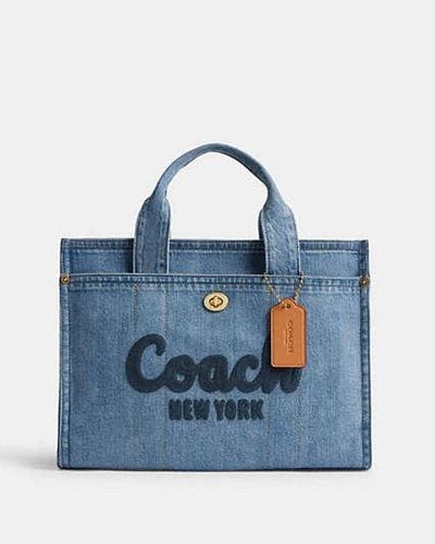 COACH Cargo Tote Bag - Blue