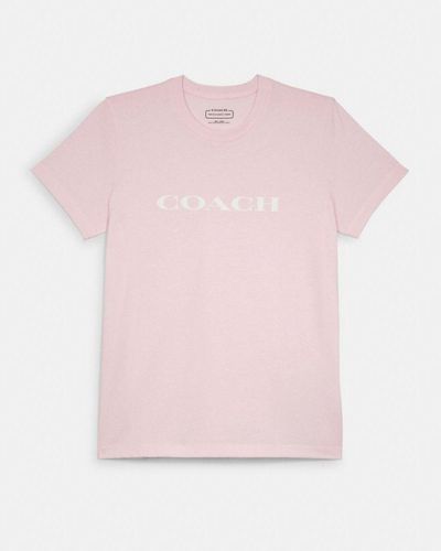 COACH T-shirt Essential en coton biologique - Rose