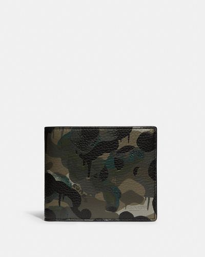 COACH 3 In 1 Portemonnaie Mit Camouflage Print - Schwarz
