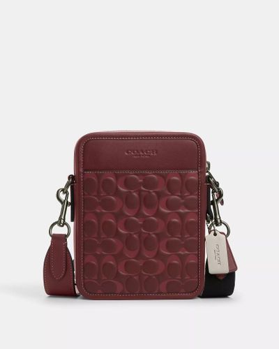 COACH Sullivan Crossbody Bag - Red | Leather - Brown