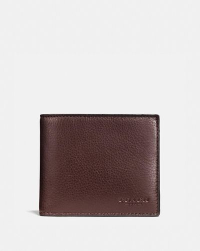 COACH 3 In 1 Wallet - Brown | Leather - Black