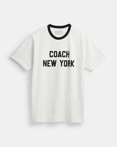 COACH Camiseta Coach New York - Blanco