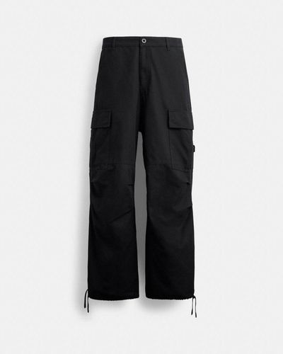 COACH Pantalon cargo - Noir