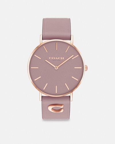 COACH : Montre Perry, 36 mm - Rose