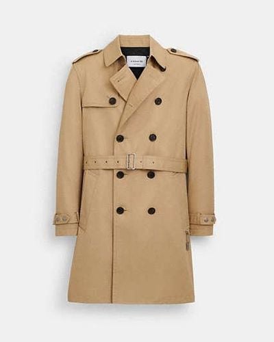 COACH Trench Coat - Natural