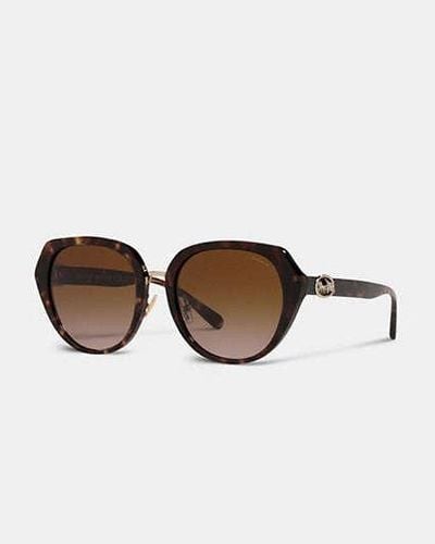 COACH Oversized Round Sunglasses - Black