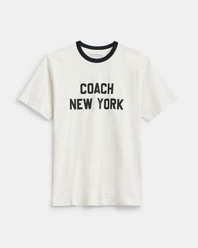 COACH Coach New York T-shirt - White