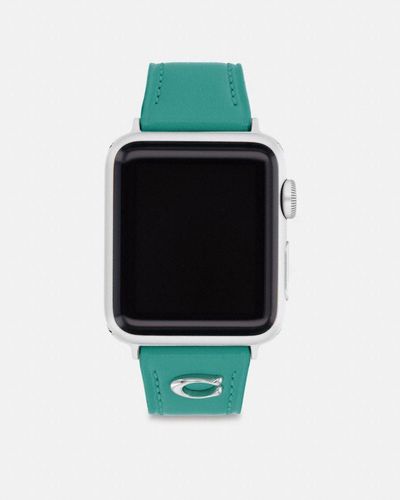 COACH Bracelet Apple Watch®, 38 mm, 40 mm et 41 mm - Vert