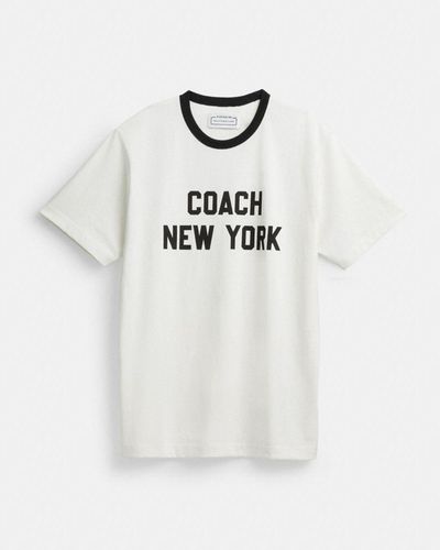 COACH T-shirt New York - Blanc