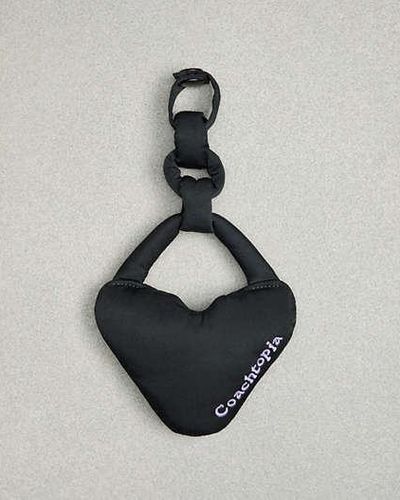 COACH Coachtopia Loop Puffy Bag Charm Pouch - Black