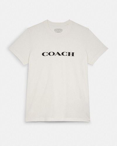 COACH T-shirt Essential en coton biologique - Blanc