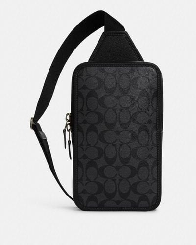 COACH Sacoche Sullivan en toile exclusive - Noir