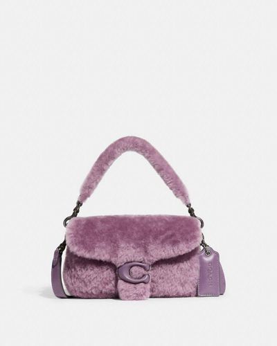 COACH Pillow Tabby Shoulder Bag 18 In Shearling - Purple