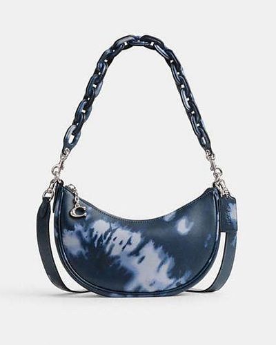 COACH Mira Shoulder Bag With Tie Dye Print | Leather - Black