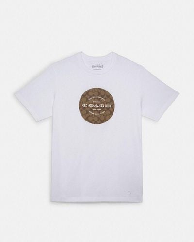 COACH T-shirt Signature - Blanc