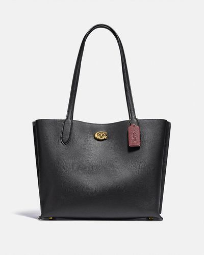 COACH Wilow Faux-leather Tote Bag - Black