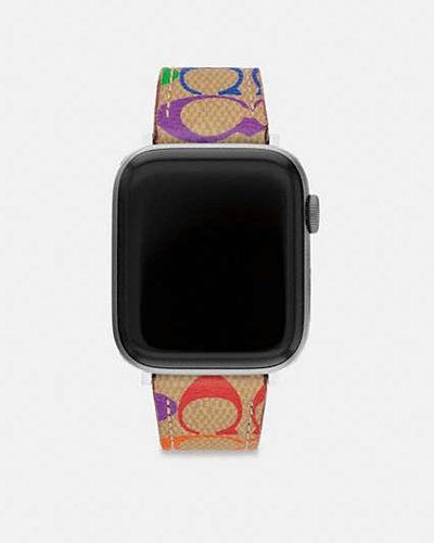 COACH Apple Watch® Strap, 42mm, 44mm And 45mm - Black