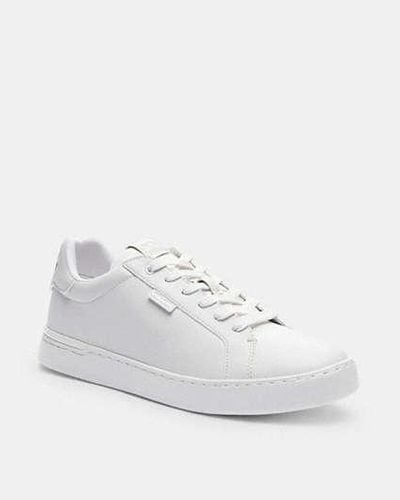 COACH Non Tech Athletic Lowline Low Top Trainer In Leather - White