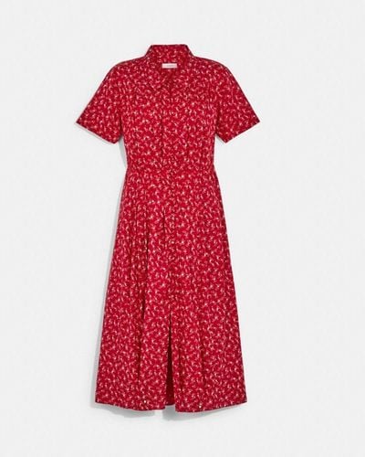 COACH 1930's Dress - Red