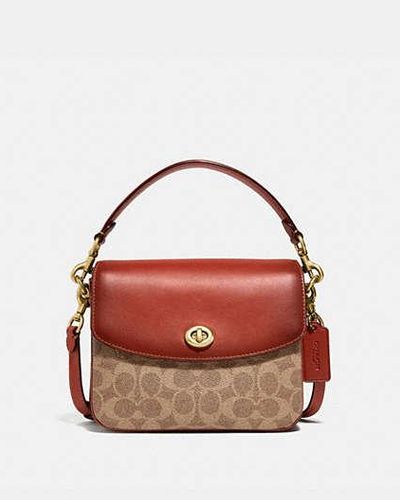 COACH Cassie 19 Coated-canvas And Leather Cross-body Bag - Brown