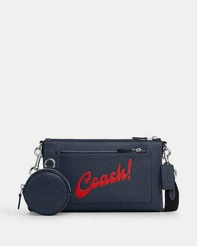 COACH Holden Crossbody Bag With Coach Graphic - Black