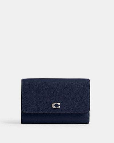 COACH Essential Medium Flap Wallet - Black