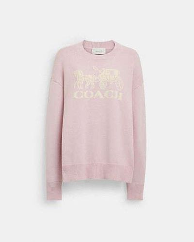 COACH Horse And Carriage Crewneck Jumper - Black