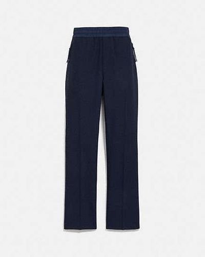 COACH Pleated Trousers - Black
