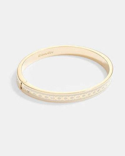 COACH 6 Mm Signature Enamel Bangle - Black