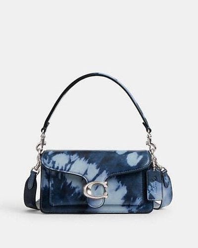 COACH Tabby Shoulder Bag 20 With Tie Dye Print /blue | Leather