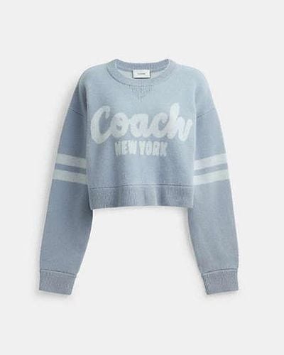 COACH Jersey corto Coach - Azul