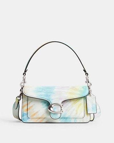 COACH Tabby Shoulder Bag 20 With Rainbow Tie Dye Print | Leather - Black