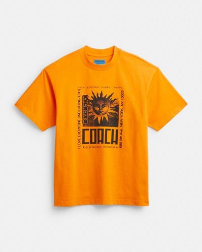 COACH T-shirt Lil Nas X Drop Soleil - Orange