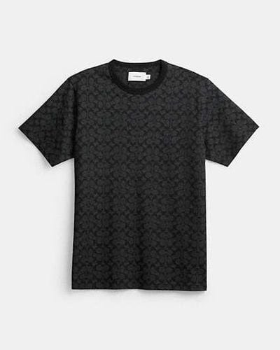 COACH Camiseta de firma - Negro
