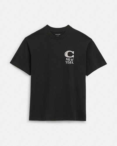 COACH T-shirt New York - Noir