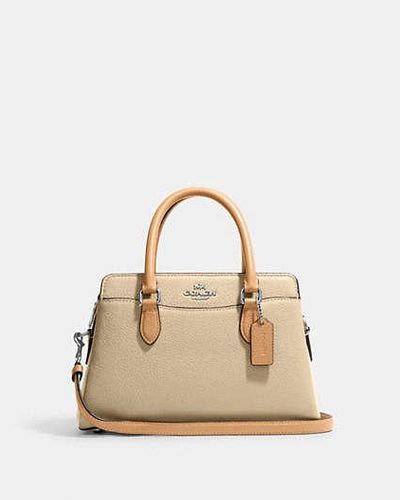 COACH Bolso Mini Darcie Con Bloques De Color - Neutro