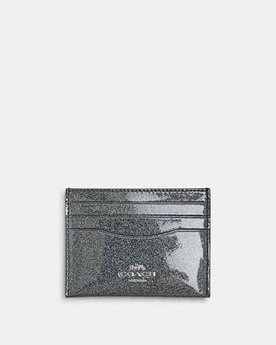 COACH Slim Id Card Case - Grey