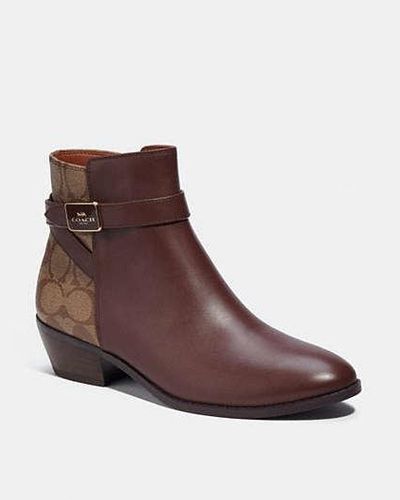 Coach dean top lace up bootie