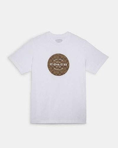 COACH Signature T Shirt - White
