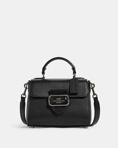 COACH Morgan Top Handle Satchel - Black