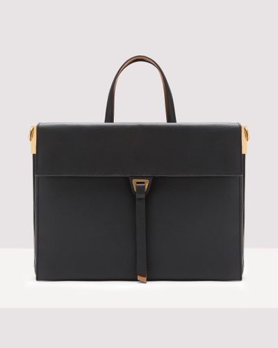Coccinelle Double Leather Handbag Louise Large - Black