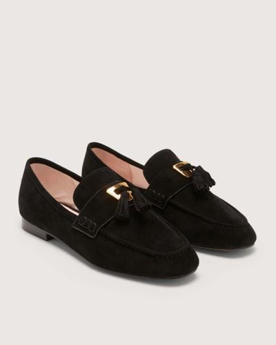 Coccinelle Suede Loafers Beat Suede - Black