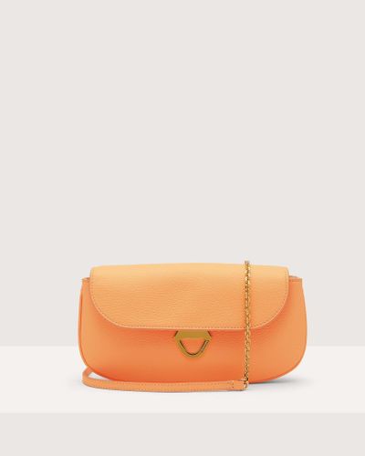 Coccinelle Minibag aus genarbtem Leder Dew - Orange