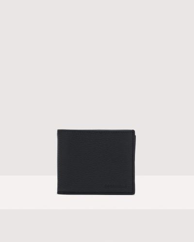 Coccinelle Grained Leather Wallet Smart To Go - Black