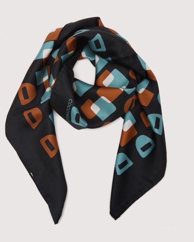 Coccinelle Square dots scarves and foulards_ - Nero