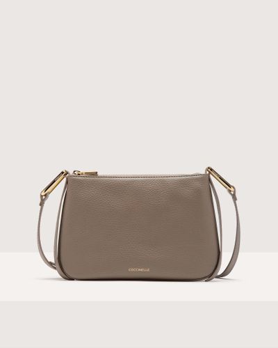 Coccinelle Grained Leather Minibag Magie Small - Grey