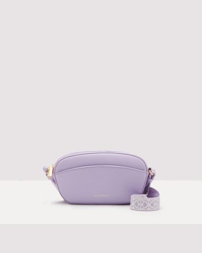 Coccinelle Minibag aus genarbtem Leder Enchanteuse - Lila