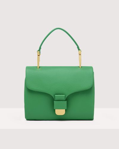 Coccinelle Grained Leather Handbag Neofirenze Soft Mini - Green