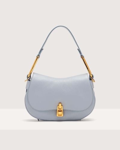 Coccinelle Grained Leather Handbag Magie Soft Mini - Blue